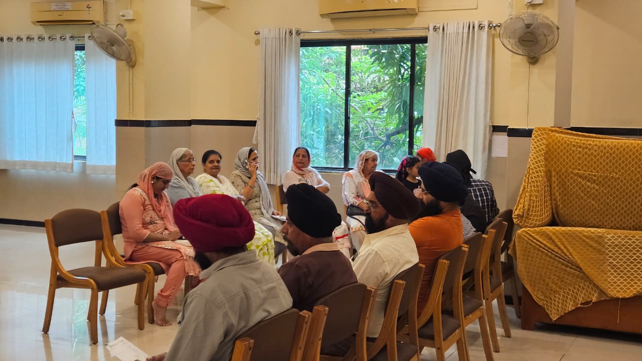 Attendees waiting during the Health Checkup Camp in Vapi